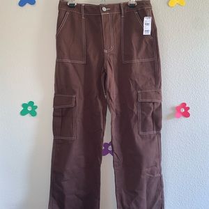 Contrast Stitch Carpenter Pants
